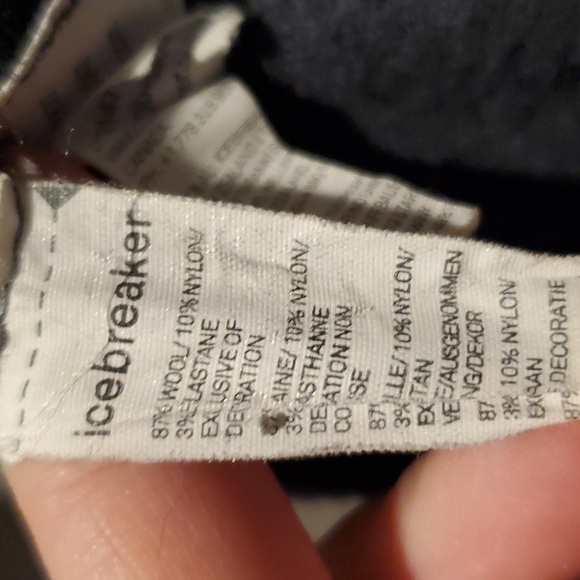 Icebreaker Merino GT Wool Blend Full Zip Hoodie Grey Black Womens Size Small - Picture 6 of 6